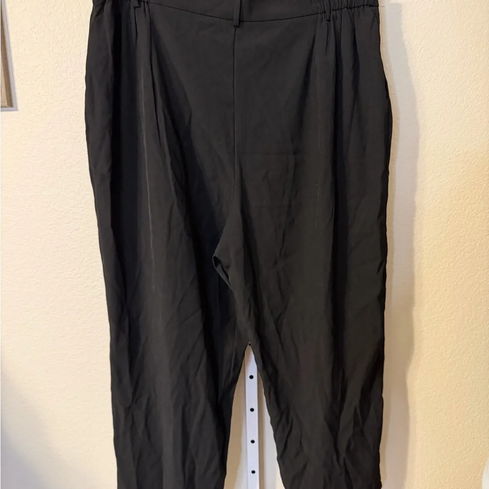 Cider Women's Black Pants 2X Office Baggy Casual Wear Comfortable Elastic - Picture 3 of 4